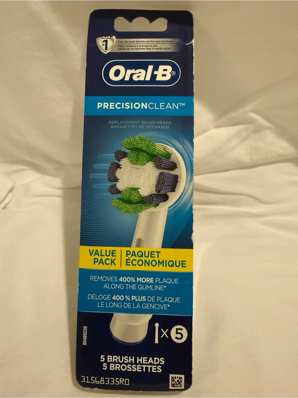 NEW Sealed Oral‑B Precision Clean Replacement Brush Heads Lot of 5